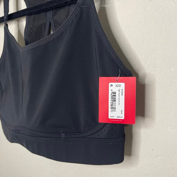 NEW Spanx High Impact Sports Bra Black - Size 32D - Picture 6 of 6